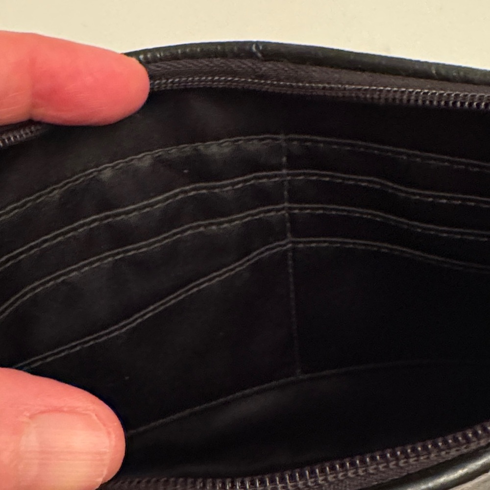 Coach Black and Silver Signature Wristlet - Picture 6 of 8